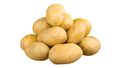 Potato on Transparent Background.