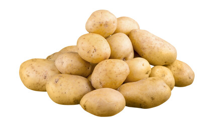 Potato on Transparent Background.