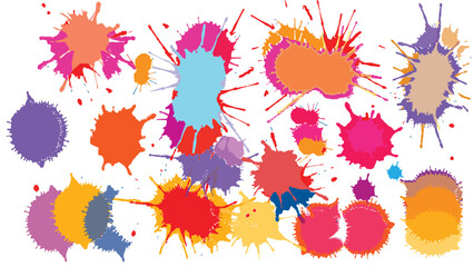 vector illustration of a colorful splashes