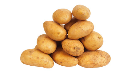 Potato on Transparent Background.