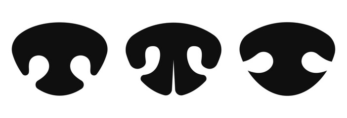 Dogs nose vector icon