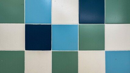 Retro checkerboard tiles evoke mid-century maritime nostalgia, ideal for Coastal Clean-Up Day or...