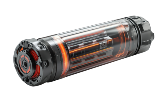 A high tech containment unit holds secrets within a transparent shell illuminated by a fiery on transparent background