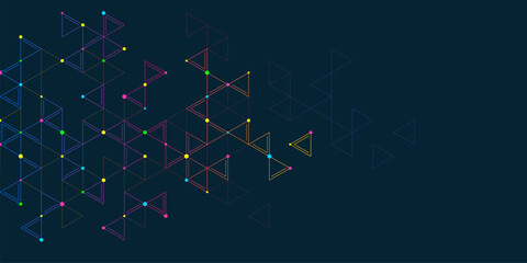 Abstract vector background with a geometric pattern of triangle shapes. Graphic design element 