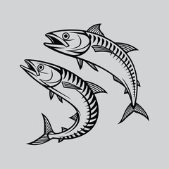 Minimalist Anchovy Tattoo Idea