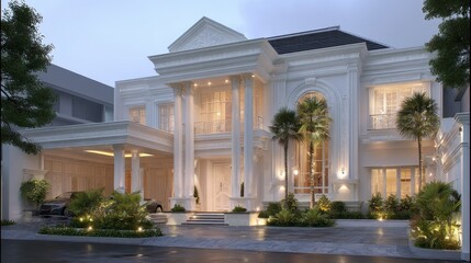 Modern architectural design home exterior