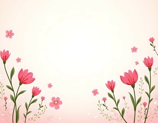 Fototapeta premium Floral frame