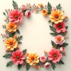 Floral frame
