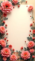 Fototapeta premium Floral background / card