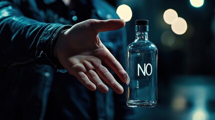 Rejecting Addiction: A Powerful Message Against Alcohol Abuse