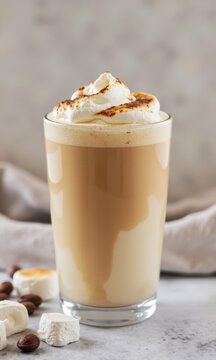 Nostalgic Toasted Marshmallow Syrup Latte: Comforting Espresso & Steamed Milk Drink