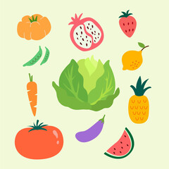 fruits and vegetables