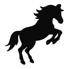 horse silhouette vector