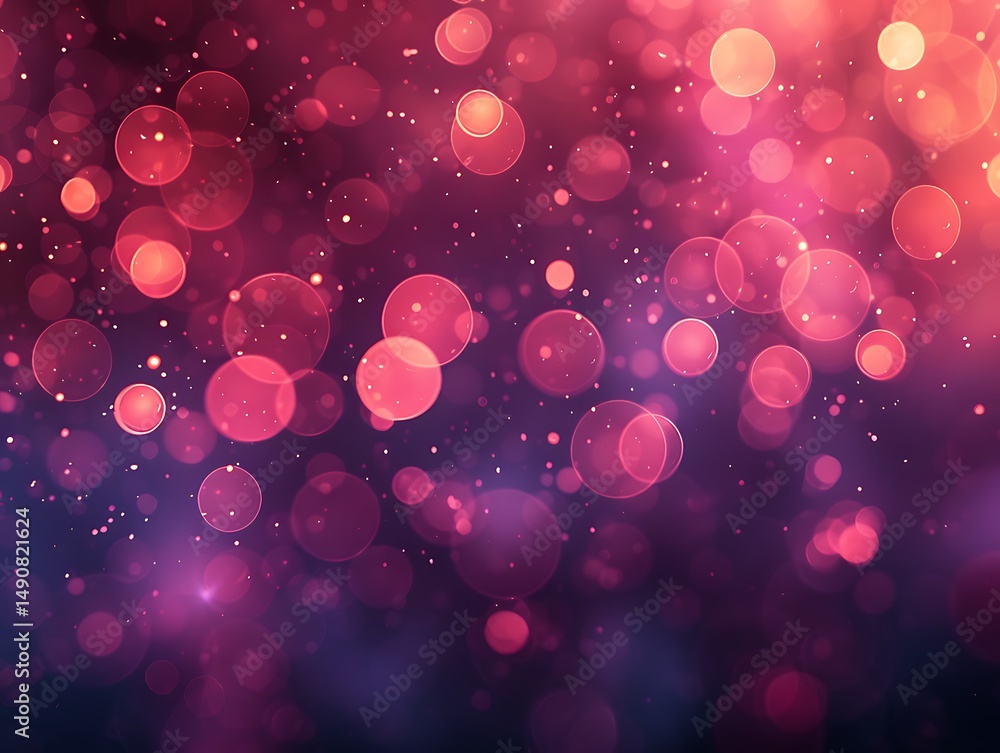 Aufkleber abstract bokeh background with warm colors