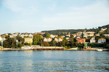 Fototapeta premium View of the old town of buyukada island in istanbul