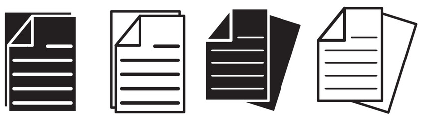 Document icon isolated on white background. Document icon in trendy design style. Document vector icon modern and simple flat symbol for web site, mobile app, UI. 