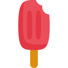 Colorful Flat Style Popsicle Vector Illustration for Summer Design