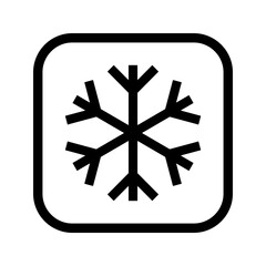 Keep cold icon vector symbolizing low temperature