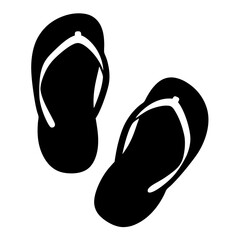 Minimalist Flip Flop Illustration for Summer and Vacation Designs