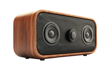Experience rich sound with a vintage inspired wooden speaker bringing warmth and depth to on...