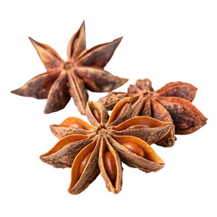 star anise isolated on white background