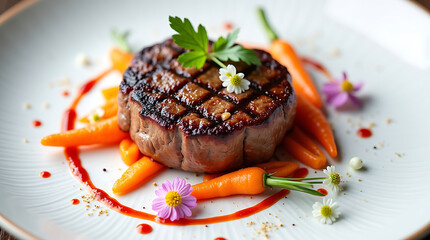 grilled beef steak