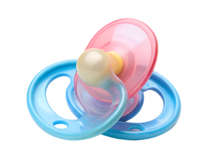 colorful baby pacifier isolated on white background. PNG Transparent file type with high definition quality And vibrant color grading Available.