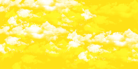Abstract Yellow sky Background sunset with yellow clouds wallpaper for design and texture background