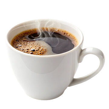 cup of coffee isolated on white  background