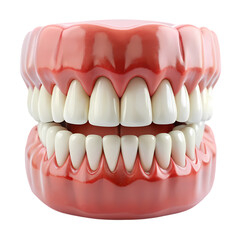 Perfect Smile Dental Model  Teeth  Gums Anatomy Guide isolated on transparent background