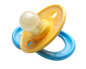 blue baby pacifier isolated on white background. PNG Transparent file type with high definition quality And vibrant color grading Available.