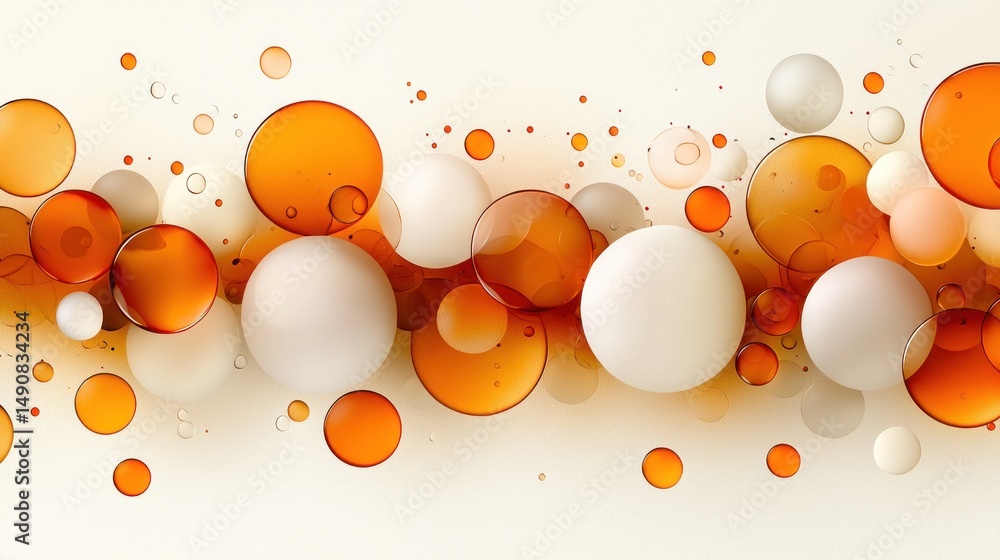 Poster abstract circles pattern
