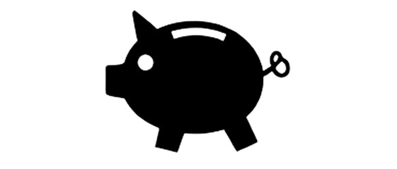 Piggy bank icon. Piggy bank saving money icon in different style. Baby pig piggy bank. vector illustration