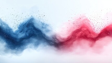 Obraz premium Abstract color powder swirls