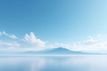 calm minimalist scene depicting serene asian landscape highlighting nature beauty with expansive copy space