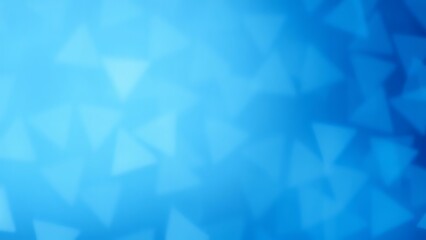 Obraz premium Experience a serene, blurred blue gradient background featuring shimmering geometric triangles and soft, diffused lighting for a modern, tech-inspired aesthetic.