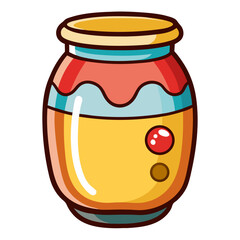 Hand Drawn Mason Jar Bottle Vector Clipart. for label mockups, cafe menu elements, organic product packaging, and decorative graphics.
