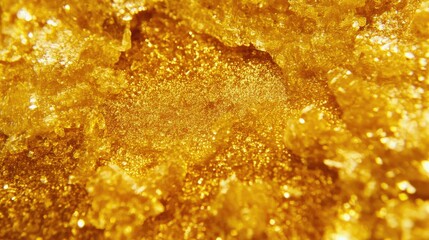 Detailed close-up view of golden textured surface.