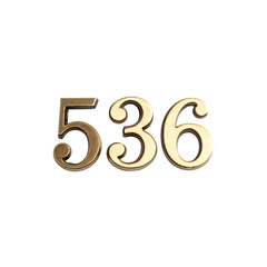 numbers made of wood
