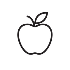 apple on a white background