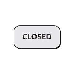 closed store sign board icon vector sign
