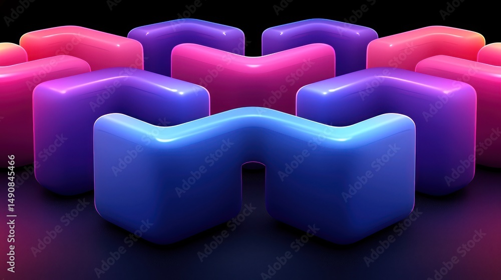 Poster abstract geometric pattern design