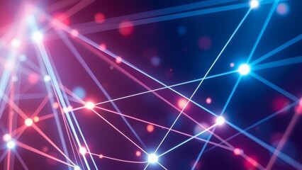 Ethereal abstract background featuring luminous geometric lines and subtle light flares creating a futuristic and technologically advanced visual effect, perfect for digital designs.