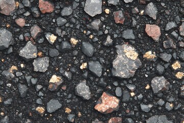 Earthly Tapestry: A close-up view reveals a captivating blend of rocks and geological marvels, showcasing the raw beauty of earth's geological features.