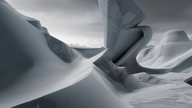 Multidimensional Grayscale Seamless Rotation: An Avant-Garde Visual Backdrop for Imaginative Animation