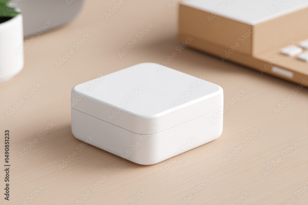 Poster elevate your product display with minimalistic gadget mockup on clean surface