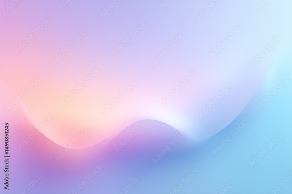 Poster elegant gradient blending through pastel shades creating tranquil minimalistic background