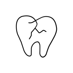 Dental Care Icon Line