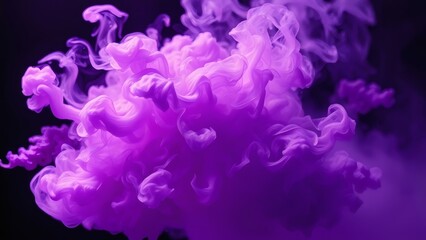 Obraz premium Experience the ethereal beauty of a vibrant amethyst smoke explosion background, creating a mesmerizing and captivating visual texture perfect for artistic projects.