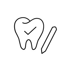 Dental Care Icon Line